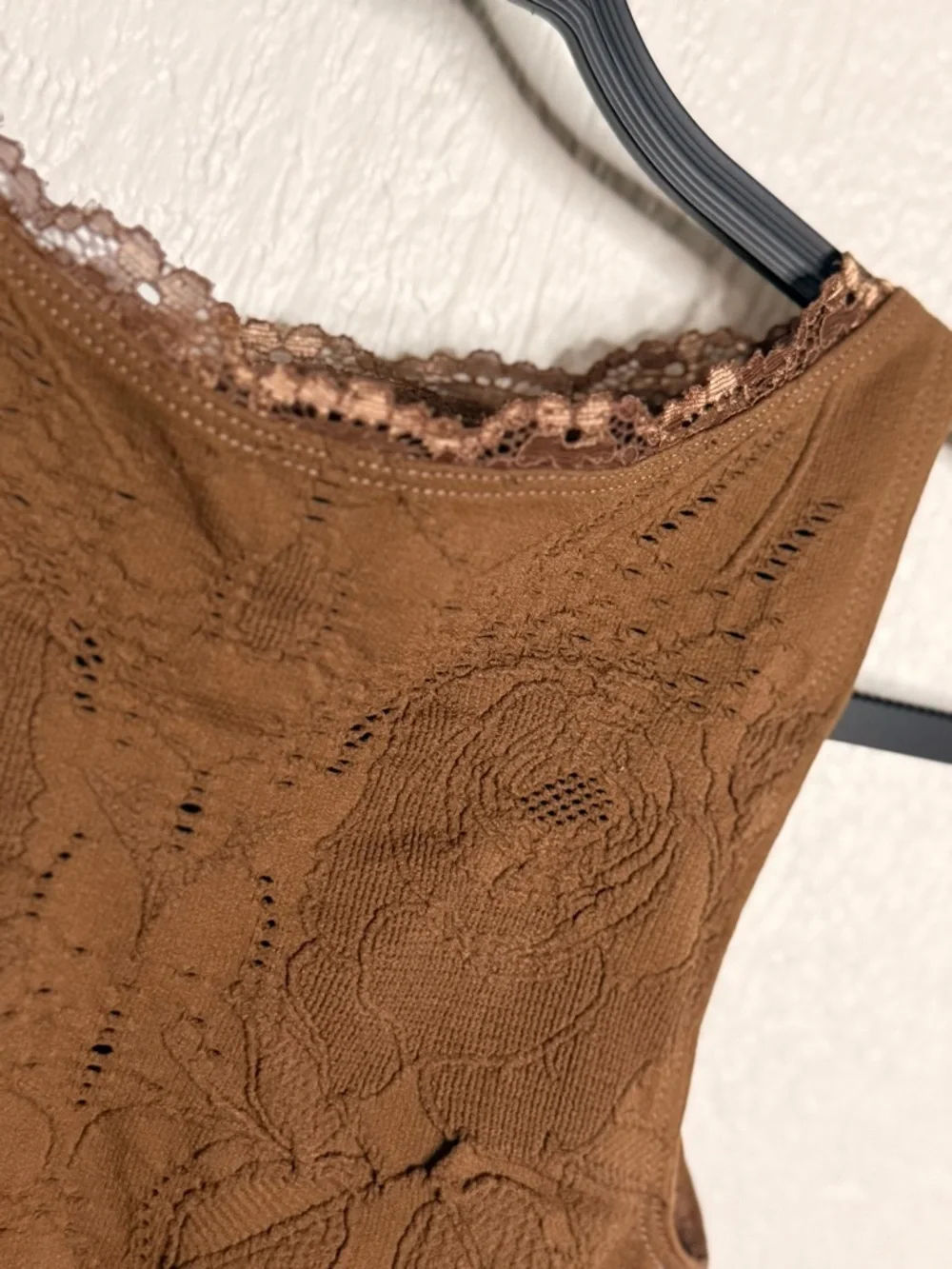 Free People‎ Intimately Flirty Flutters Tank NWOT brown